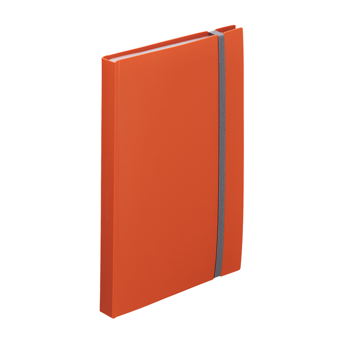 リヒトラブ　Ｍｕｔｕａｌ　二つ折りクリヤーブック＜ポケット交換式＞　テラコッタオレンジ　Ａ５（Ａ４・２つ折）　ポケット１０枚