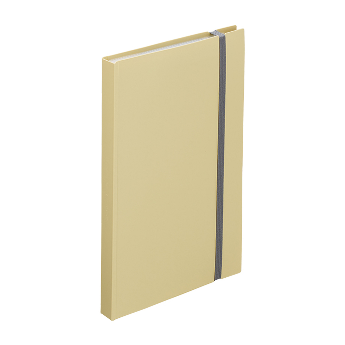 リヒトラブ　Ｍｕｔｕａｌ　二つ折りクリヤーブック＜ポケット交換式＞　マットイエロー　Ａ５（Ａ４・２つ折）　ポケット１０枚