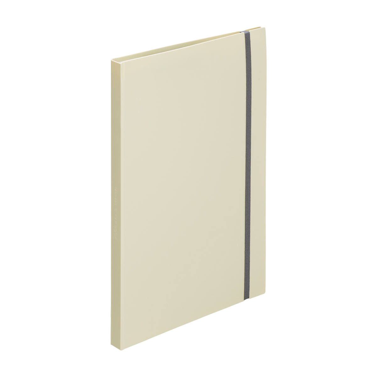 リヒトラブ　Ｍｕｔｕａｌ　二つ折りクリヤーブック＜ポケット交換式＞　アイボリー　Ａ４（Ａ３・２つ折）　ポケット１０枚