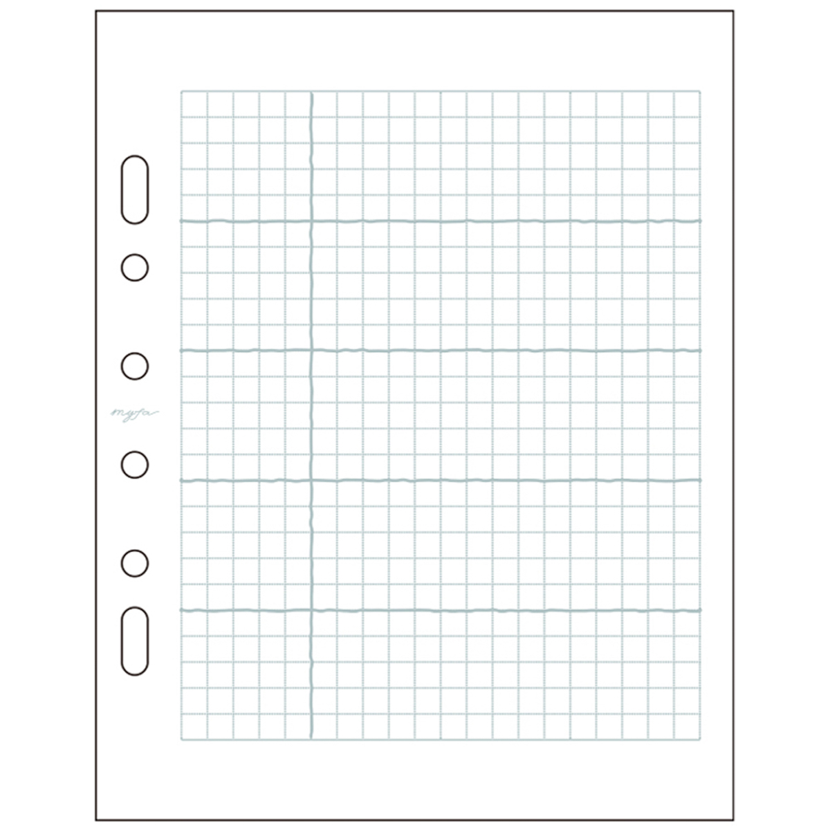 リヒトラブ　ｍｙｆａ　アレンジペーパーリフィル（方眼）　３０枚入