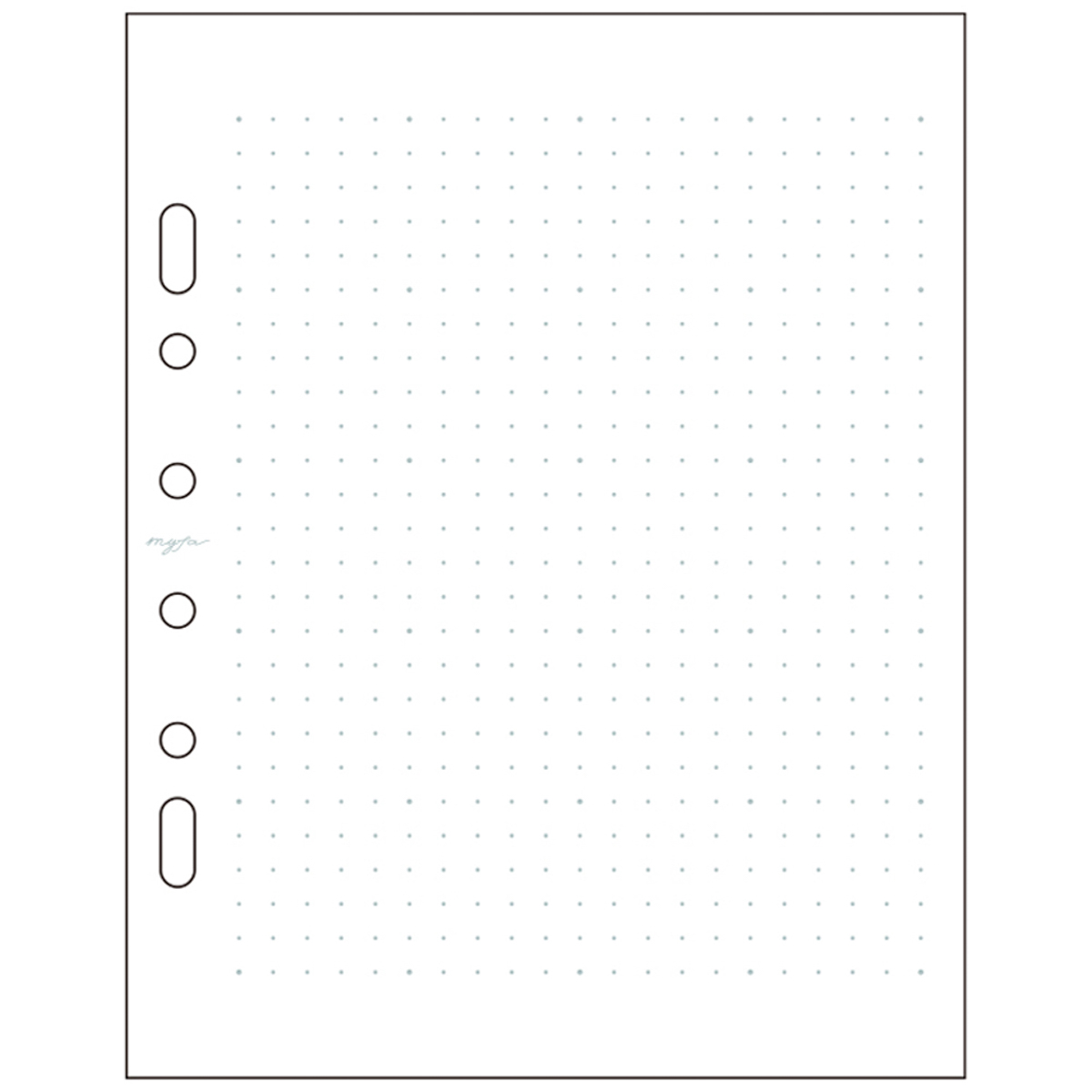 リヒトラブ　ｍｙｆａ　アレンジペーパーリフィル（ドット方眼）　３０枚入