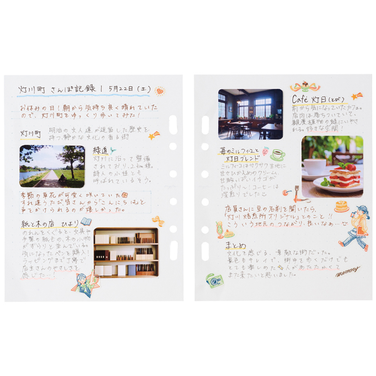 リヒトラブ　ｍｙｆａ　アレンジペーパーリフィル（ドット方眼）　３０枚入