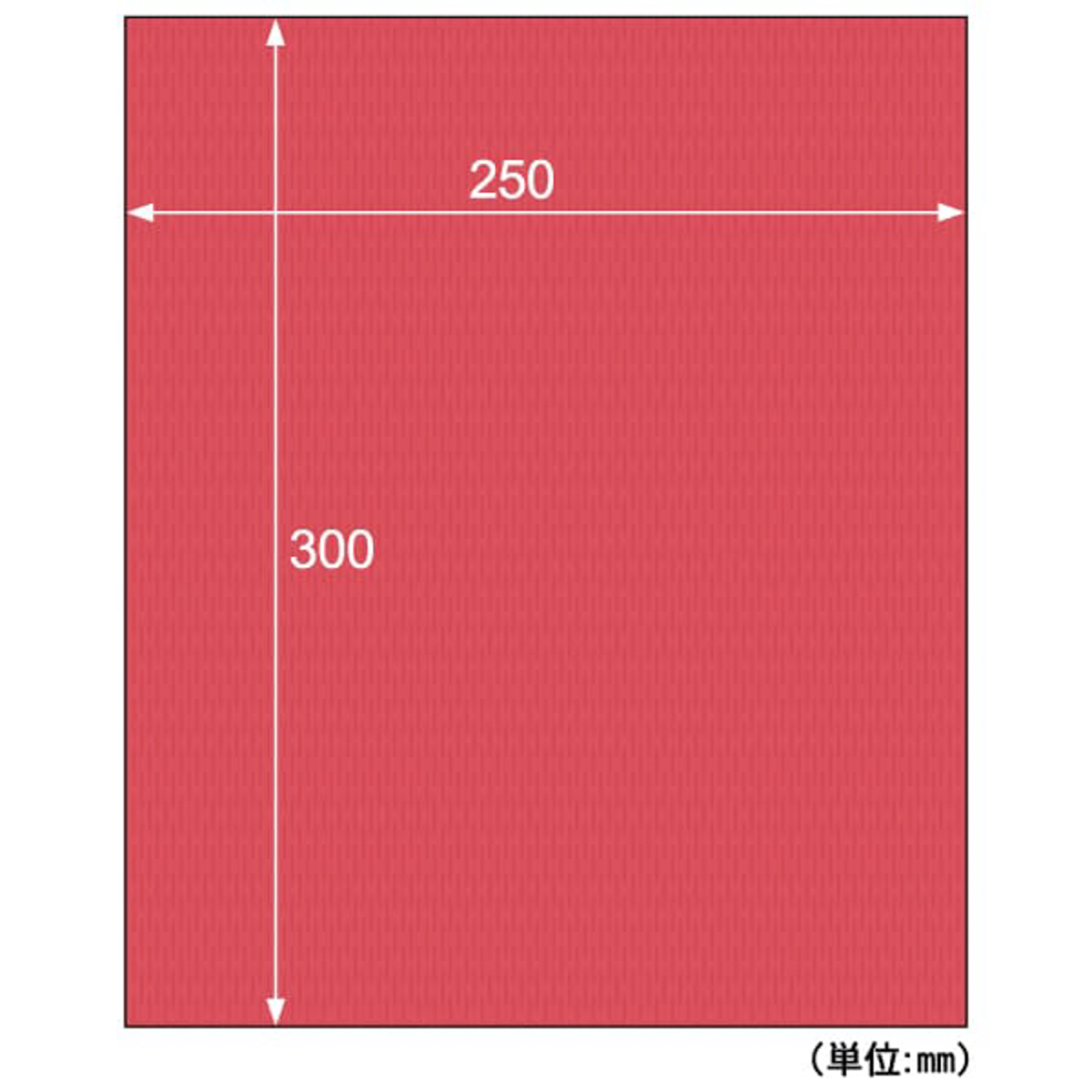 ヒサゴ　推し色クッションペーパー　レッド
