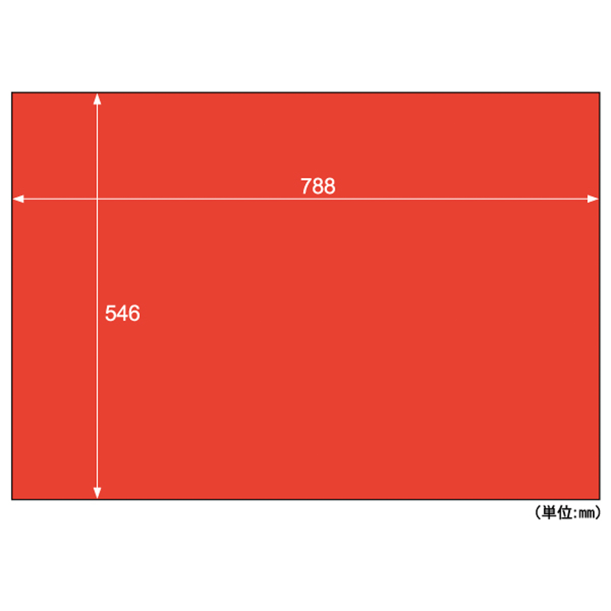 ヒサゴ　推し色薄葉紙　レッド