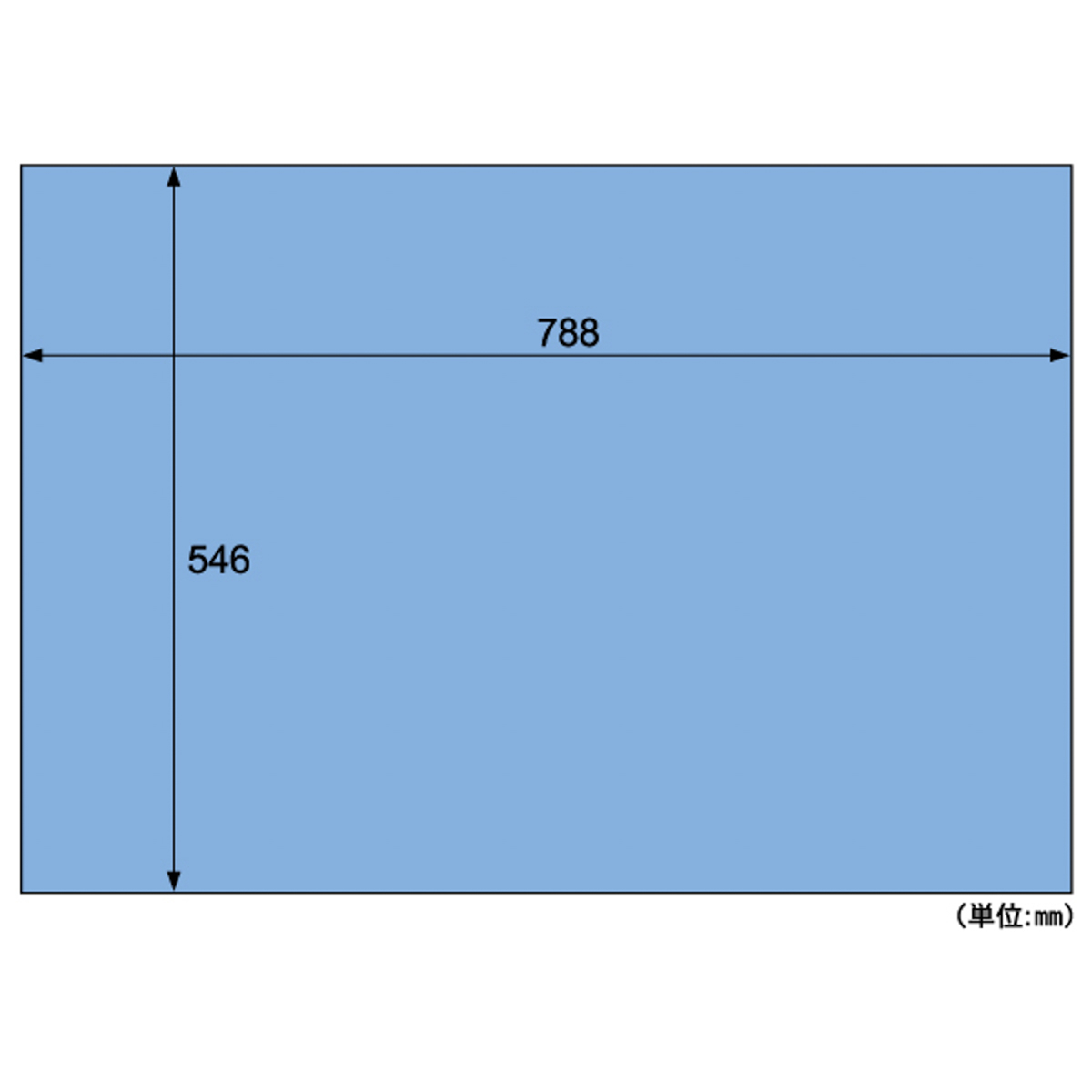 ヒサゴ　推し色薄葉紙　ブルー