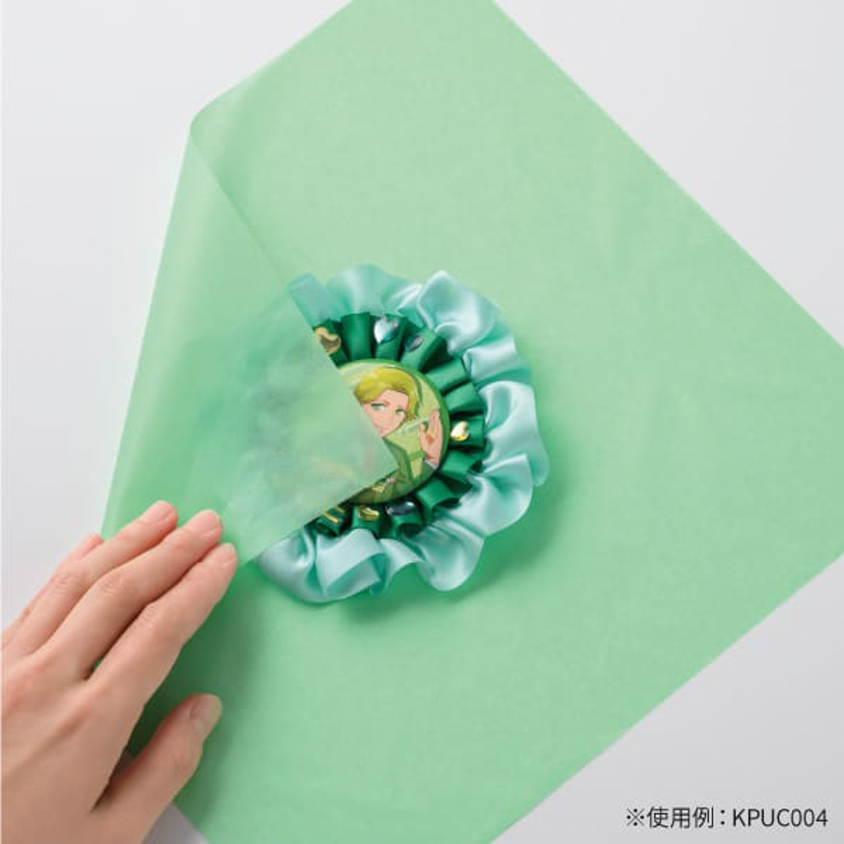 ヒサゴ　推し色薄葉紙　水色