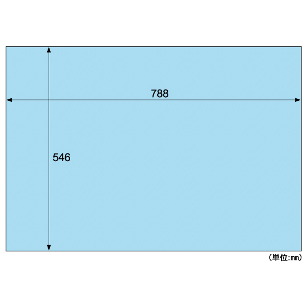 ヒサゴ　推し色薄葉紙　水色