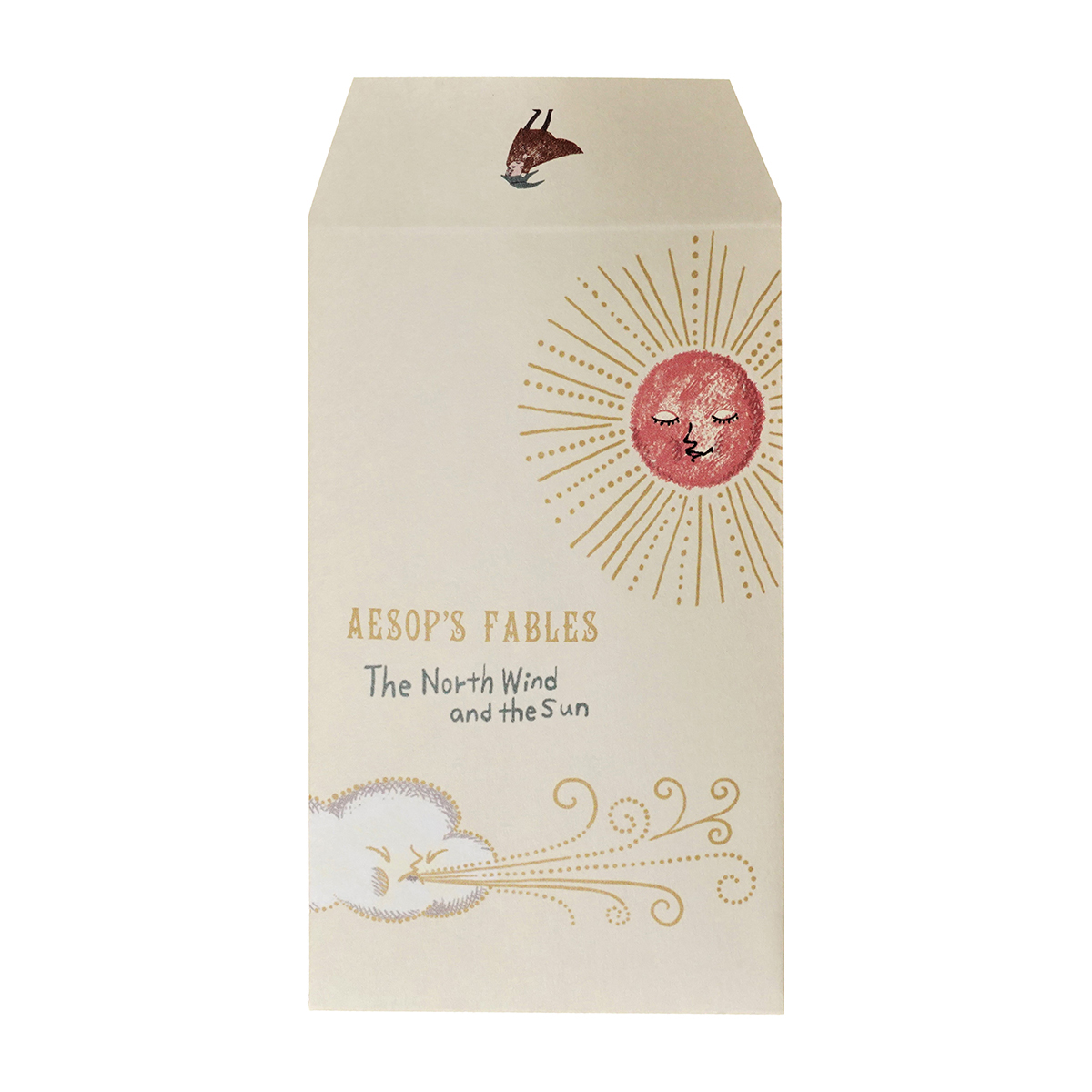 木野瀬印刷　ポチ袋（小）　イソップ童話　北風と太陽