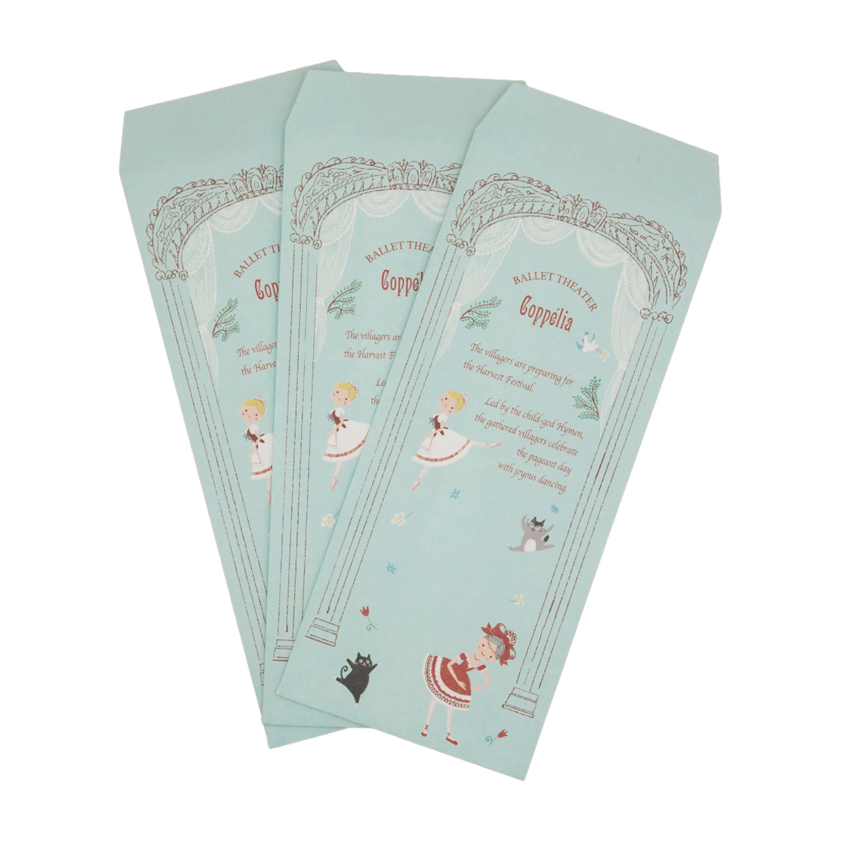 木野瀬印刷　ポチ袋（大）　バレエシアター　コッペリア