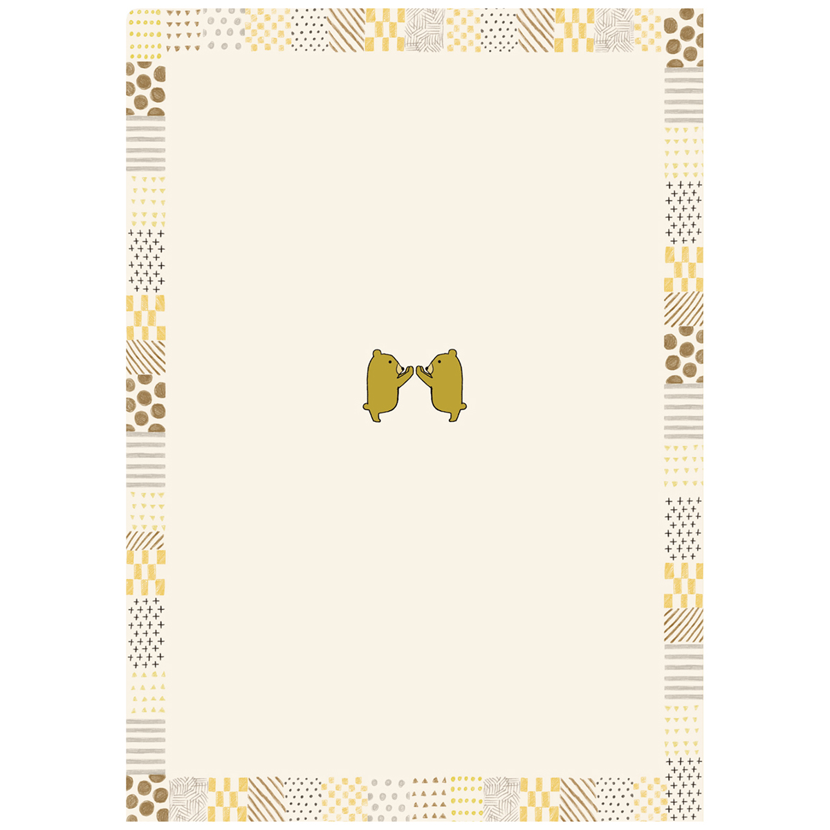 木野瀬印刷　クリアファイルＡ４　熊の絶滅危惧種と仲間