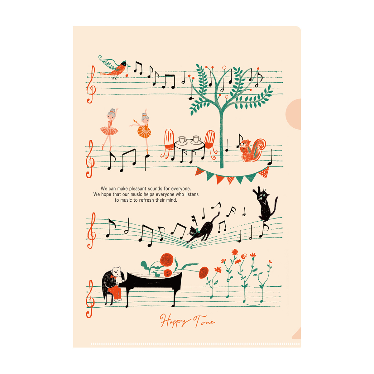 木野瀬印刷　クリアファイルＡ４　Ｈａｐｐｙ　Ｔｏｎｅ　カノン