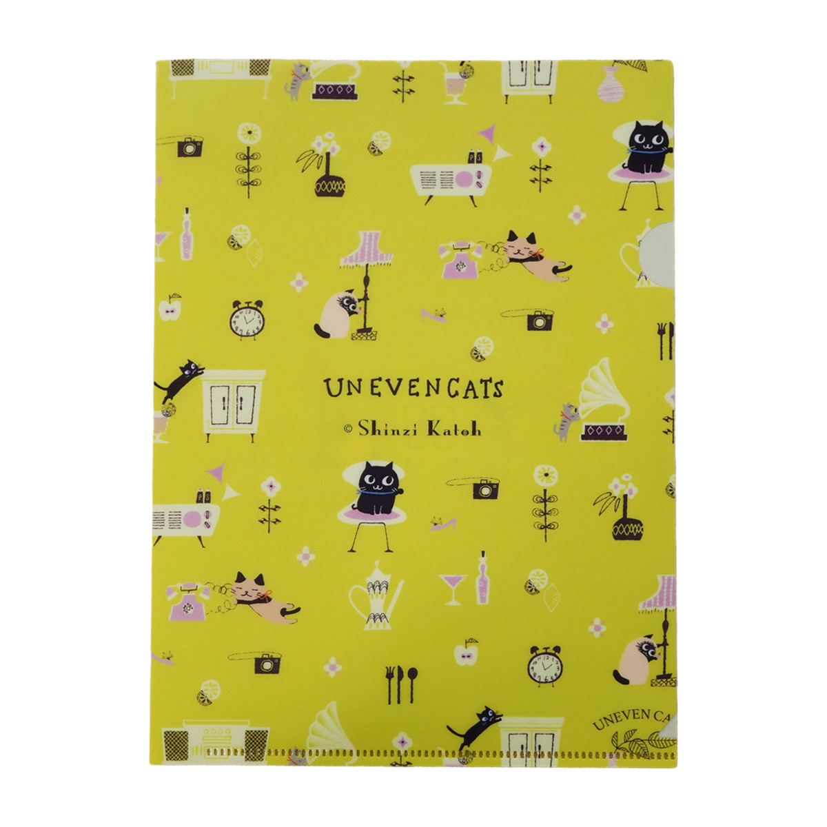 木野瀬印刷　クリアファイルＡ５　ＵＮＥＶＥＮ　ＣＡＴＳ　ｒｏｏｍ