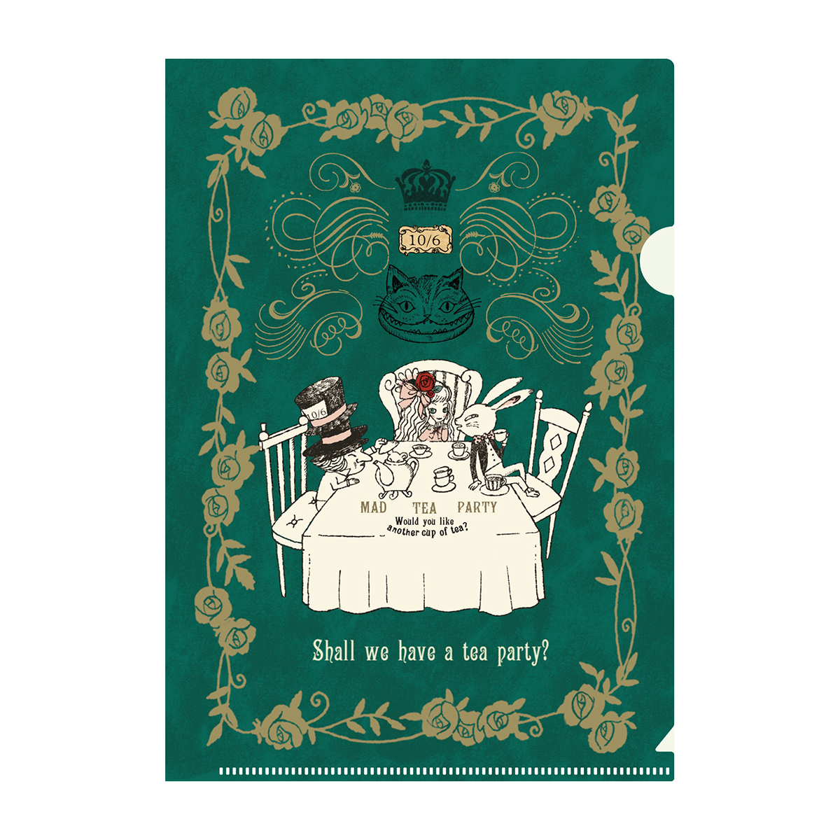 木野瀬印刷　クリアファイルＡ５　アリス　ＭＡＤ　ＴＥＡ　ＰＡＲＴＹ