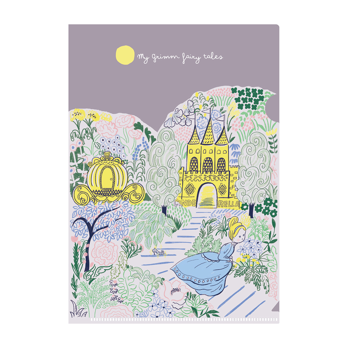 木野瀬印刷　クリアファイルＡ５　グリム童話　シンデレラ