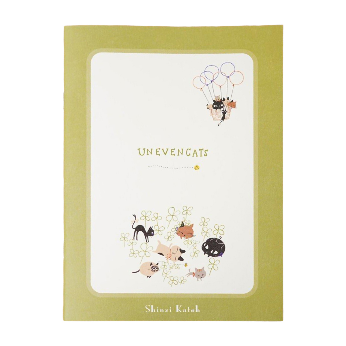 木野瀬印刷　ノートＡ５　ＵＮＥＶＥＮ　ＣＡＴＳ　ｃｌｏｖｅｒ