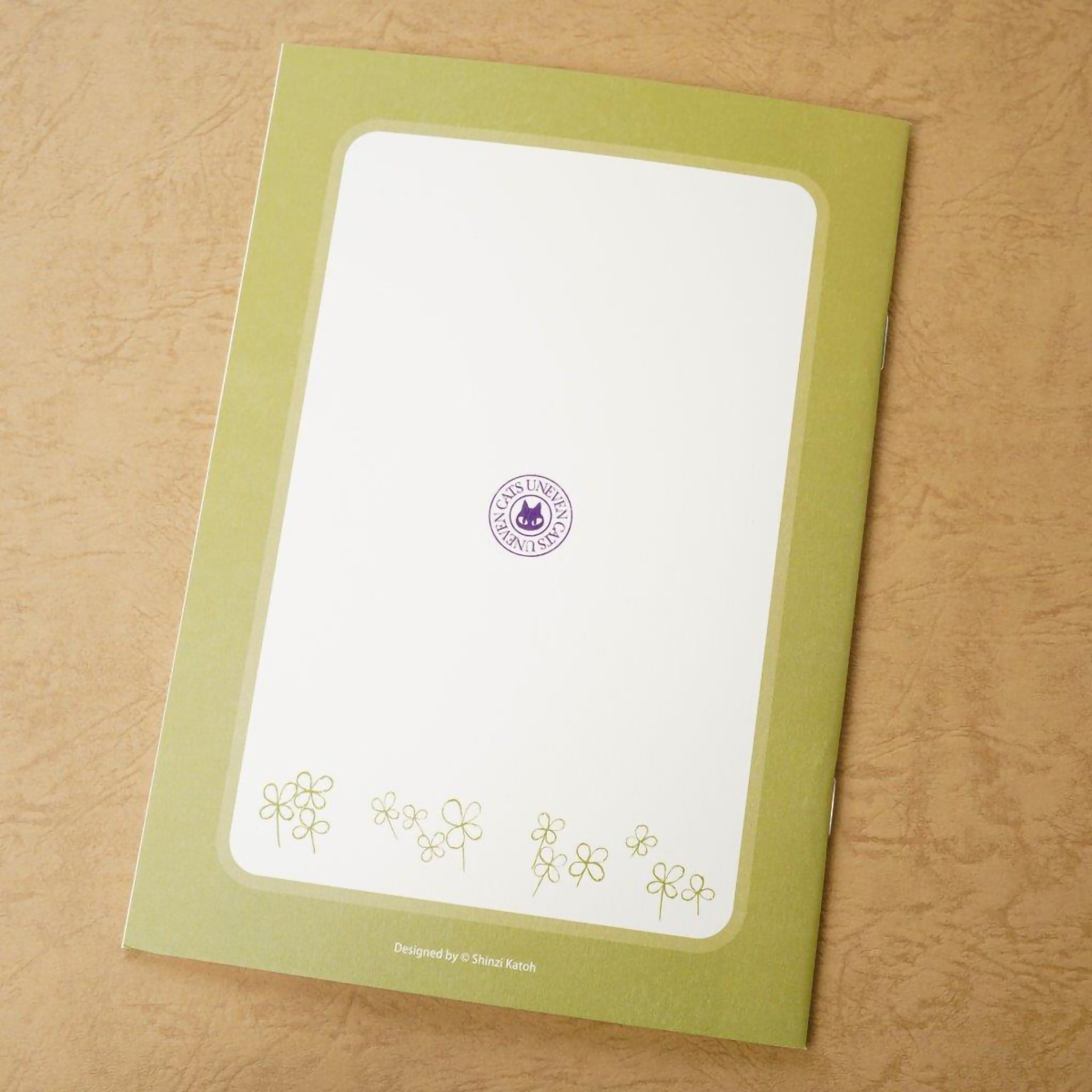 木野瀬印刷　ノートＡ５　ＵＮＥＶＥＮ　ＣＡＴＳ　ｃｌｏｖｅｒ