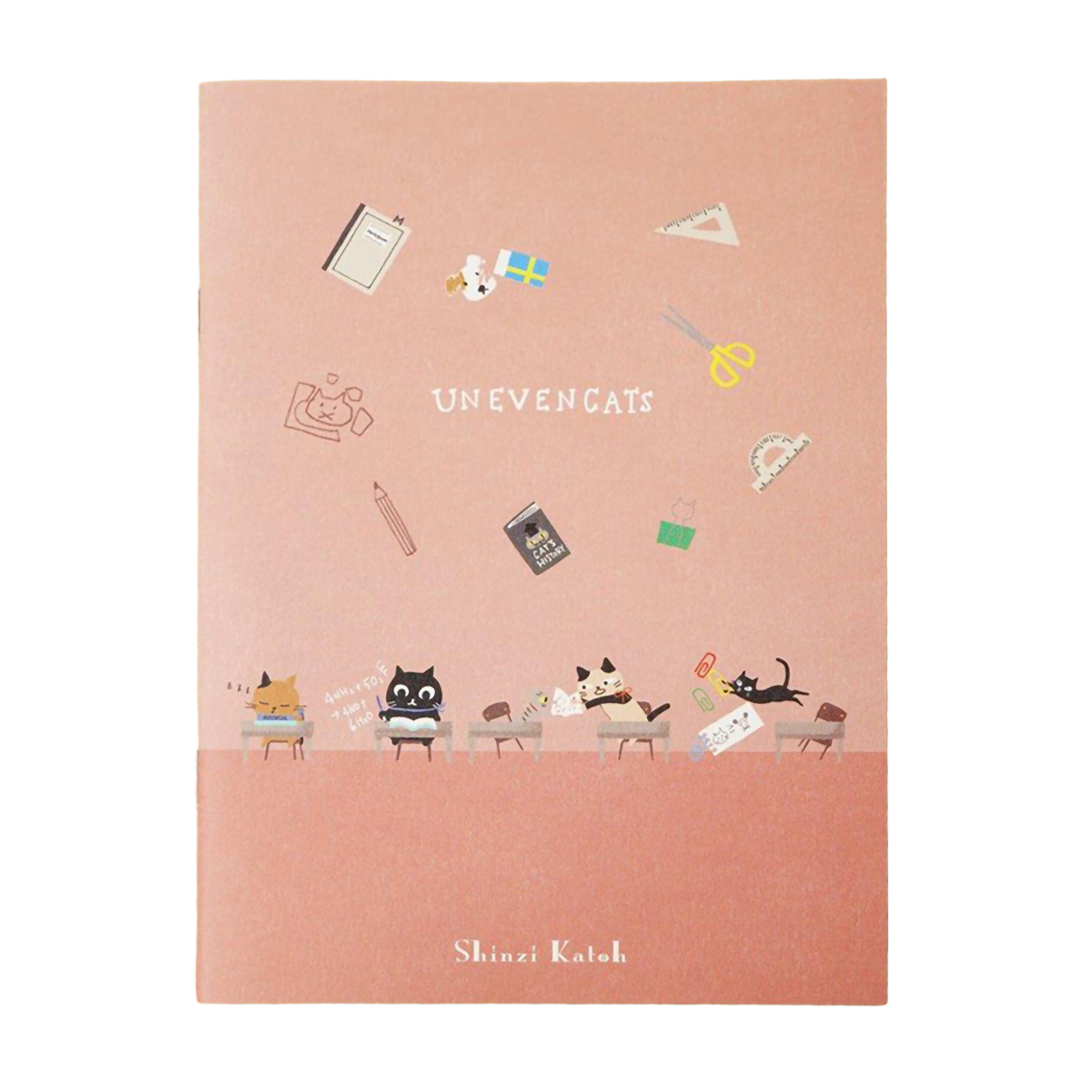 木野瀬印刷　ノートＡ５　ＵＮＥＶＥＮ　ＣＡＴＳ　ｓｃｈｏｏｌ