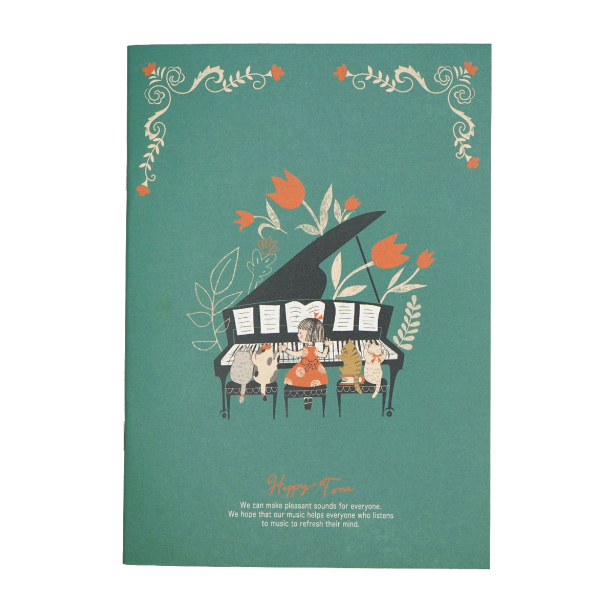 木野瀬印刷　ノートＡ５　ピアノソナタ　Ｈａｐｐｙ　Ｔｏｎｅ