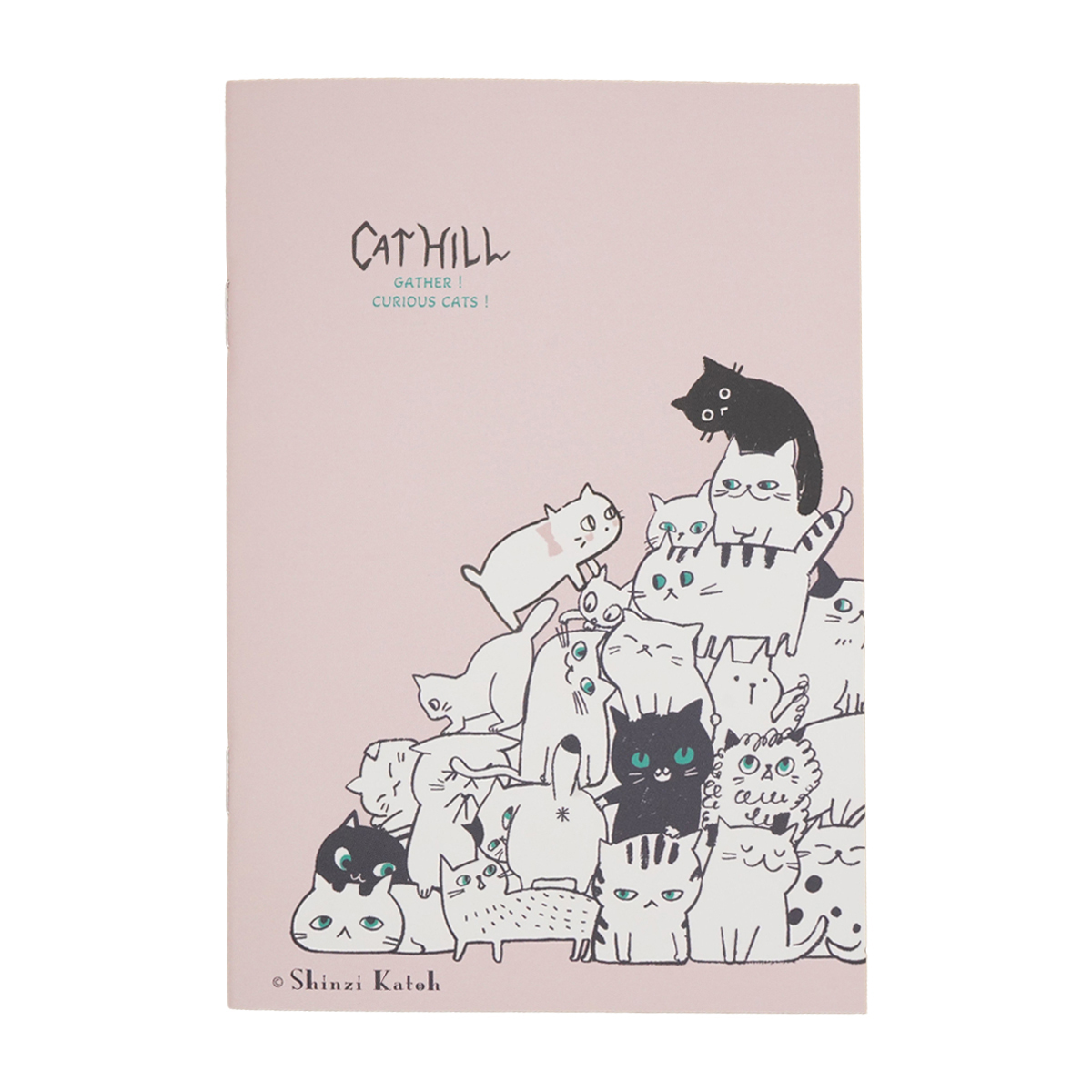 木野瀬印刷　ノートＢ６　キャットヒル　ピンク