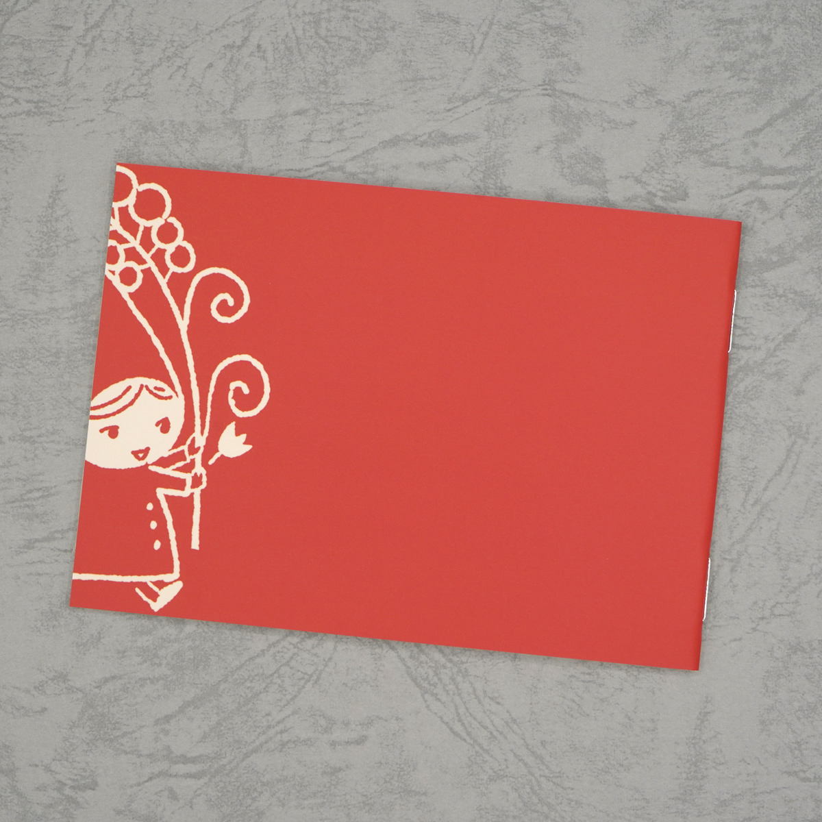 木野瀬印刷　ノートＢ７　赤ずきん　花束を