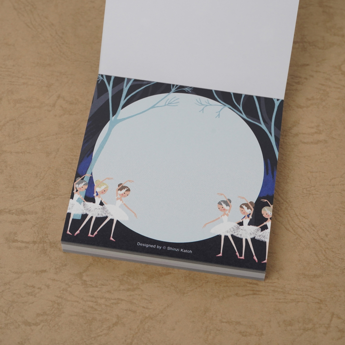 木野瀬印刷　ブロックメモ　バレエシアター　白鳥の湖