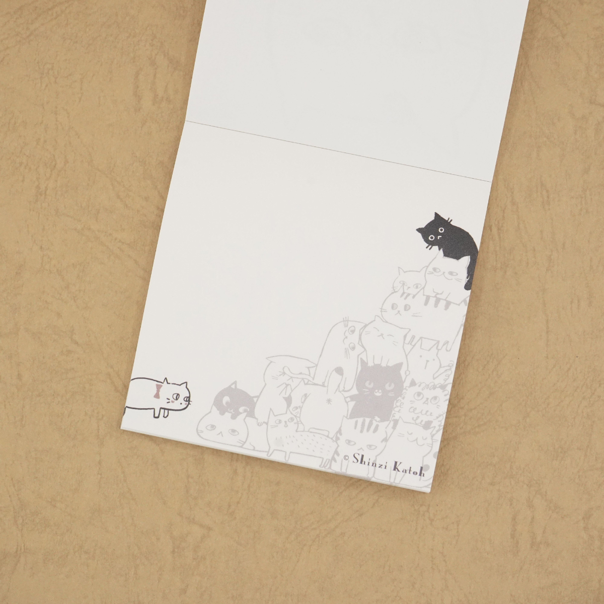 木野瀬印刷　ブロックメモ　キャットヒル　ピンク