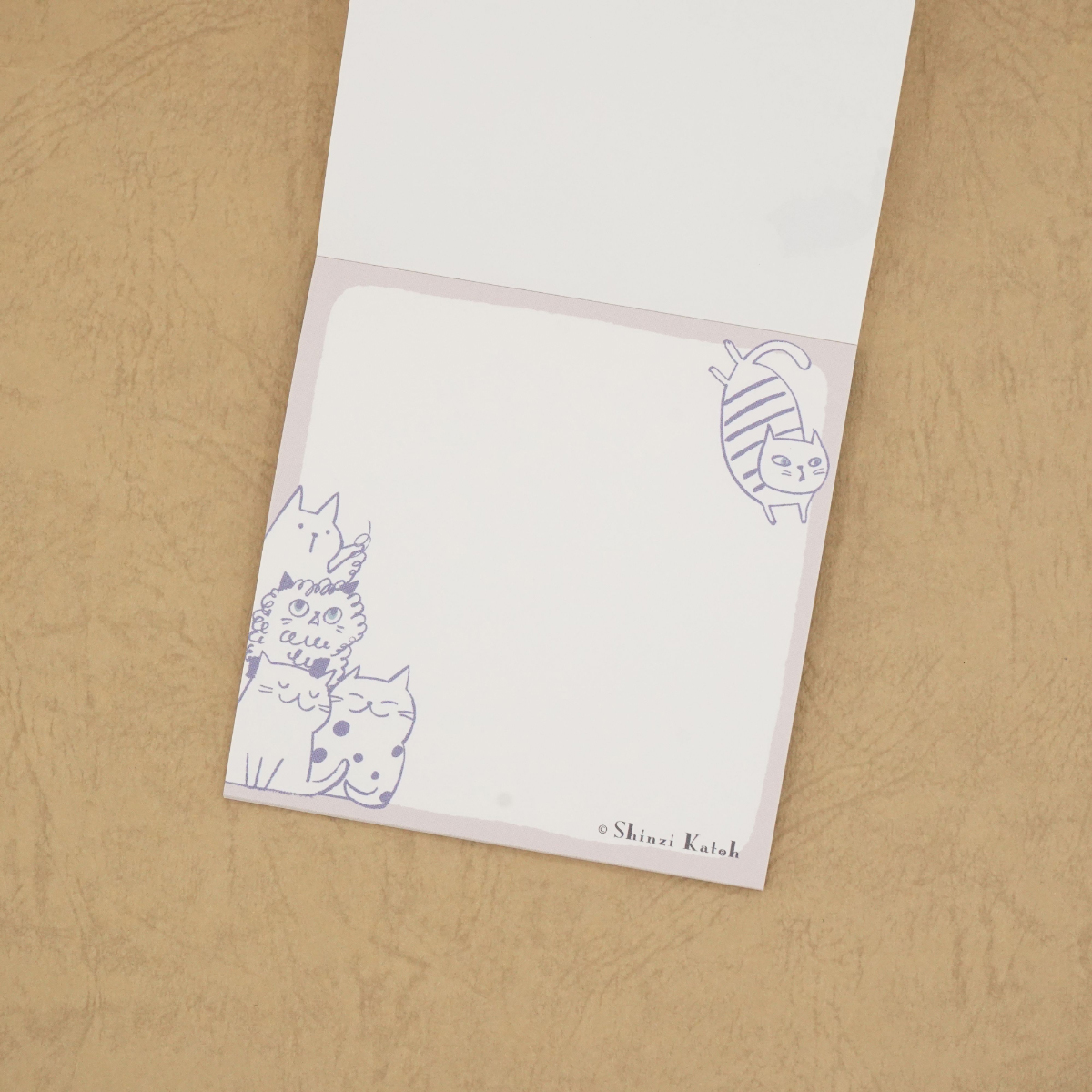 木野瀬印刷　ブロックメモ　キャットヒル　ピンク