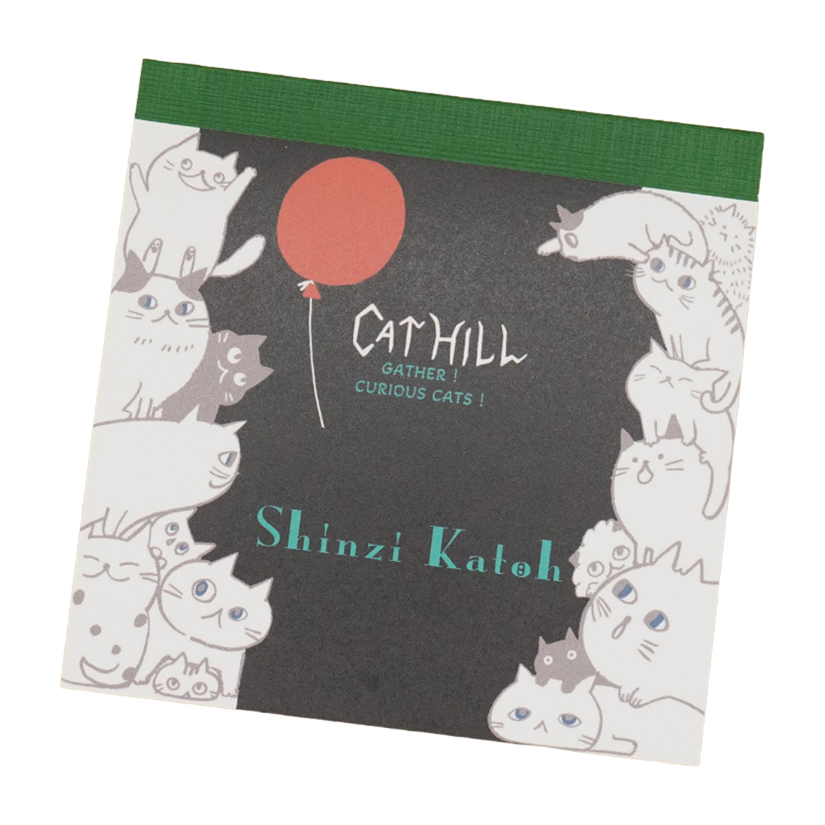 木野瀬印刷　ブロックメモ　キャットヒル　ブラック