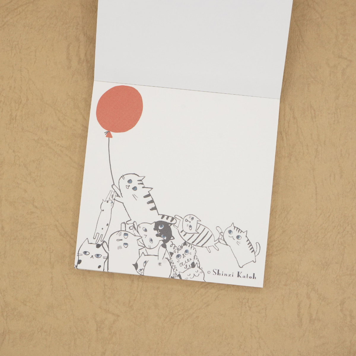 木野瀬印刷　ブロックメモ　キャットヒル　ブラック