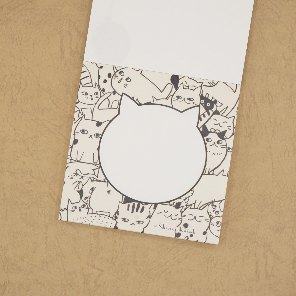 木野瀬印刷　ブロックメモ　キャットヒル　ブラック