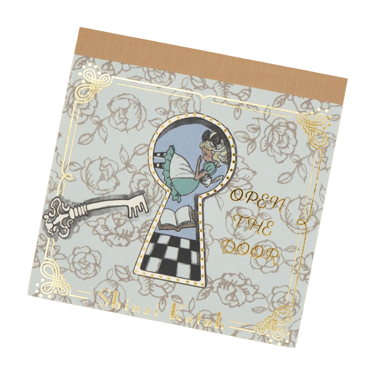 木野瀬印刷　ブロックメモ　アリス　ＯＰＥＮ　ＴＨＥ　ＤＯＯＲ