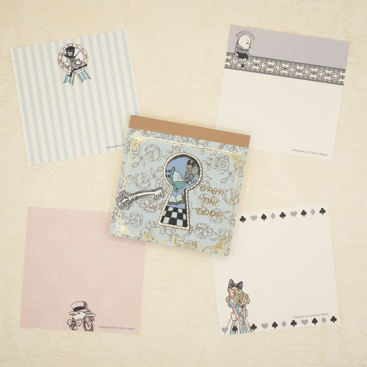 木野瀬印刷　ブロックメモ　アリス　ＯＰＥＮ　ＴＨＥ　ＤＯＯＲ