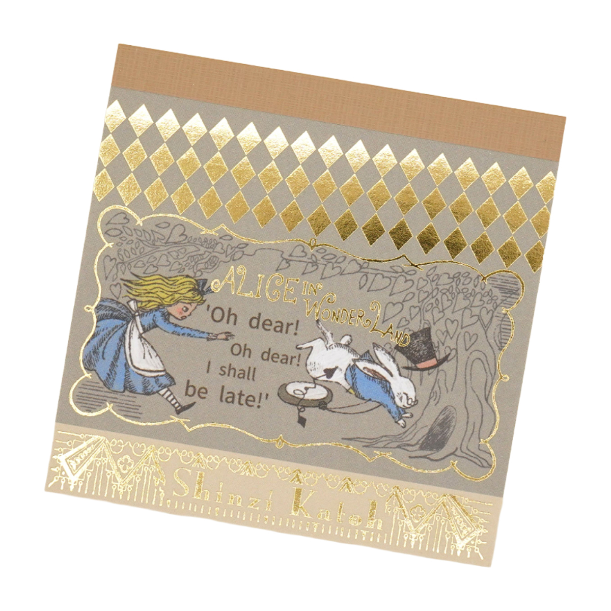 木野瀬印刷　ブロックメモ　アリス　ＷＯＮＤＥＲ　ＬＡＮＤ