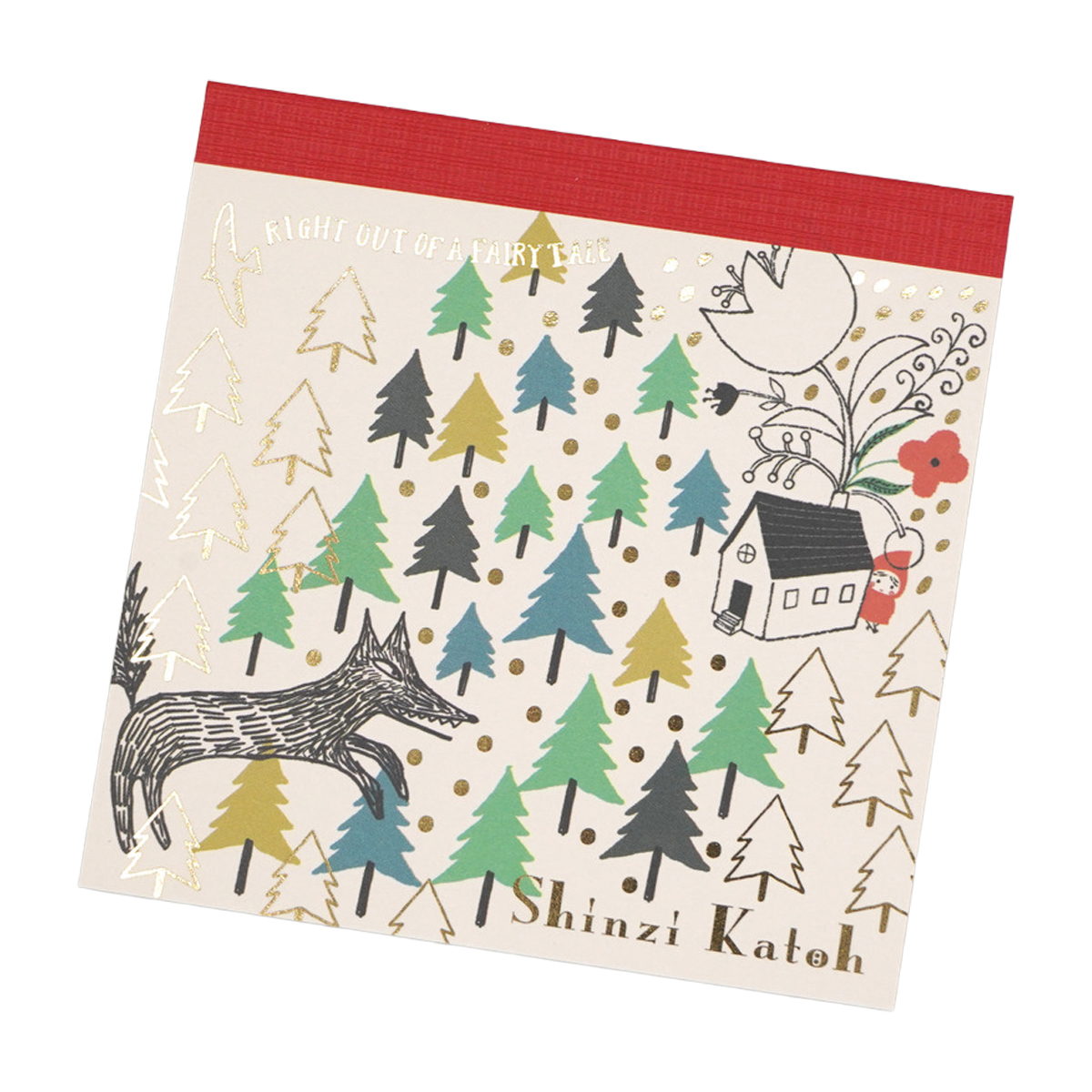 木野瀬印刷　ブロックメモ　赤ずきん　狼とかくれんぼ