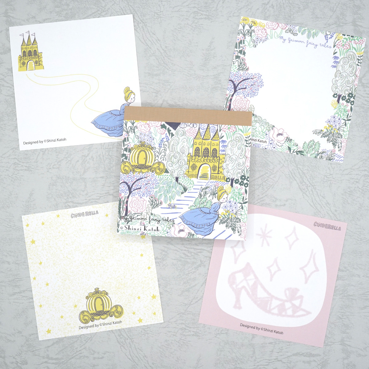 木野瀬印刷　ブロックメモ　グリム童話　シンデレラ