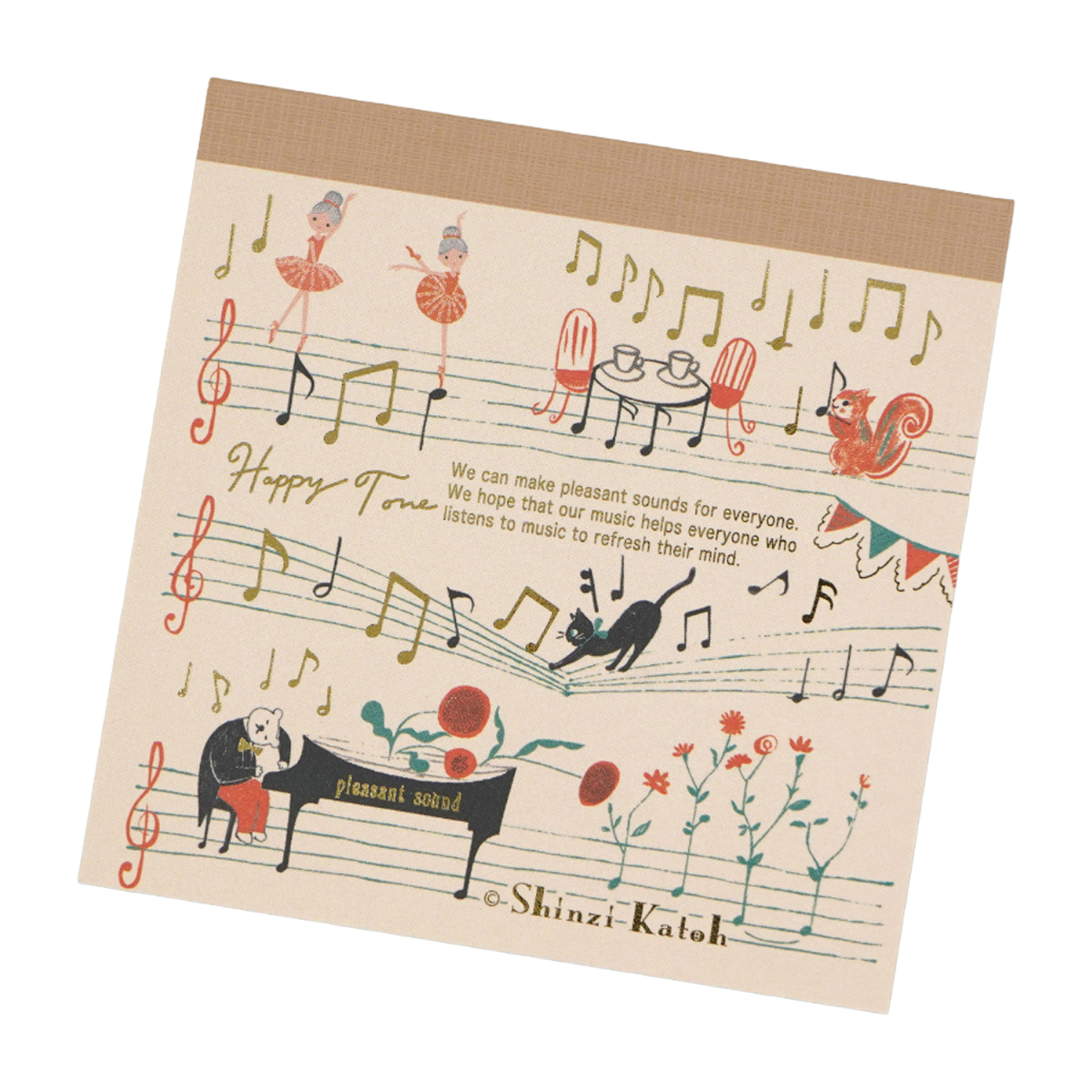 木野瀬印刷　ブロックメモ　カノン　Ｈａｐｐｙ　Ｔｏｎｅ