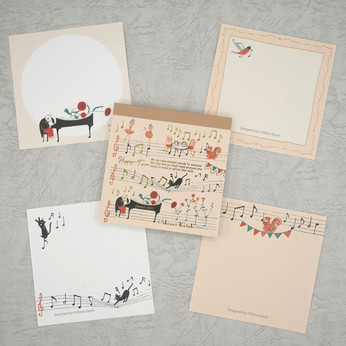 木野瀬印刷　ブロックメモ　カノン　Ｈａｐｐｙ　Ｔｏｎｅ