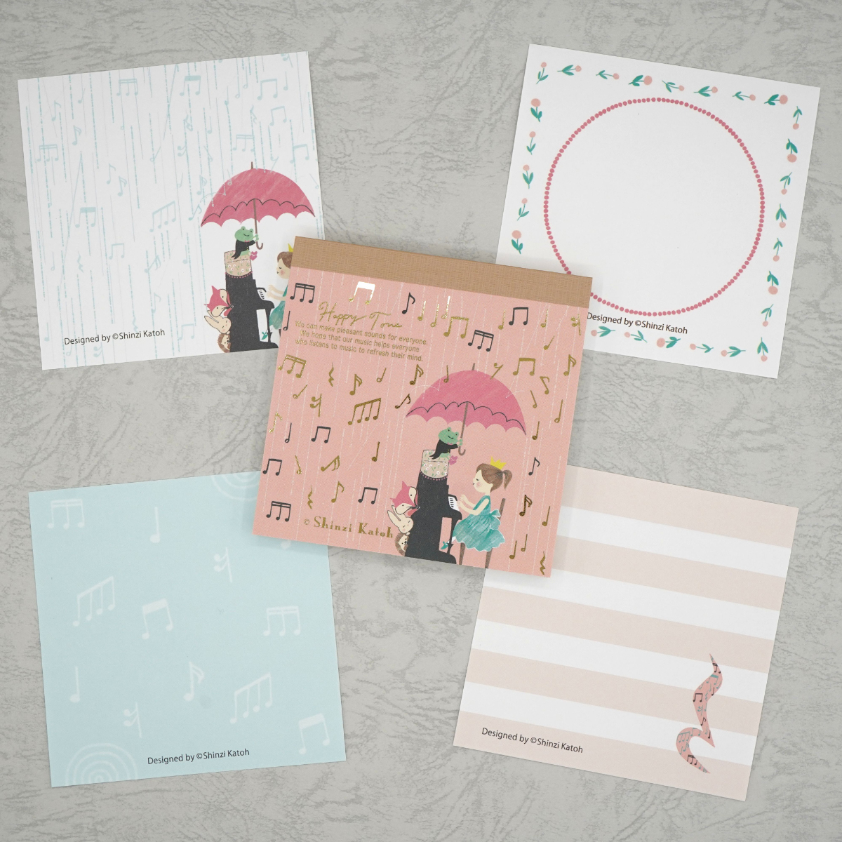 木野瀬印刷　ブロックメモ　セレナーデ　Ｈａｐｐｙ　Ｔｏｎｅ