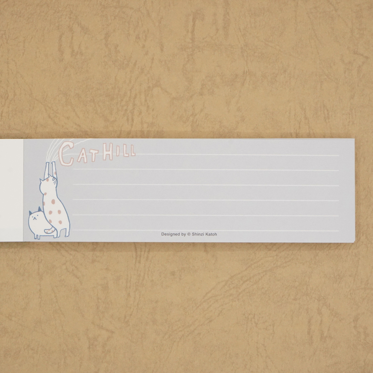 木野瀬印刷　一筆メモ　キャットヒル　グリーン