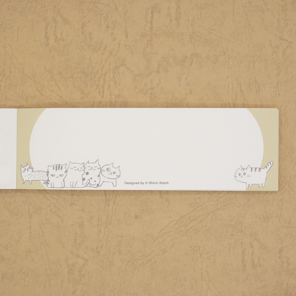 木野瀬印刷　一筆メモ　キャットヒル　グリーン