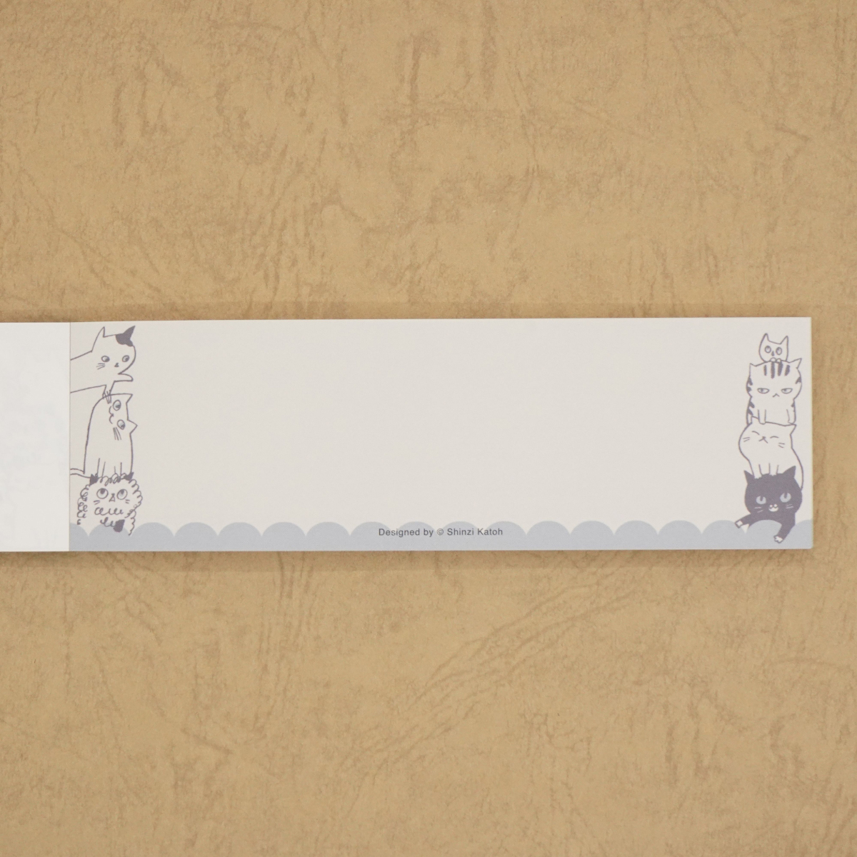 木野瀬印刷　一筆メモ　キャットヒル　ピンク