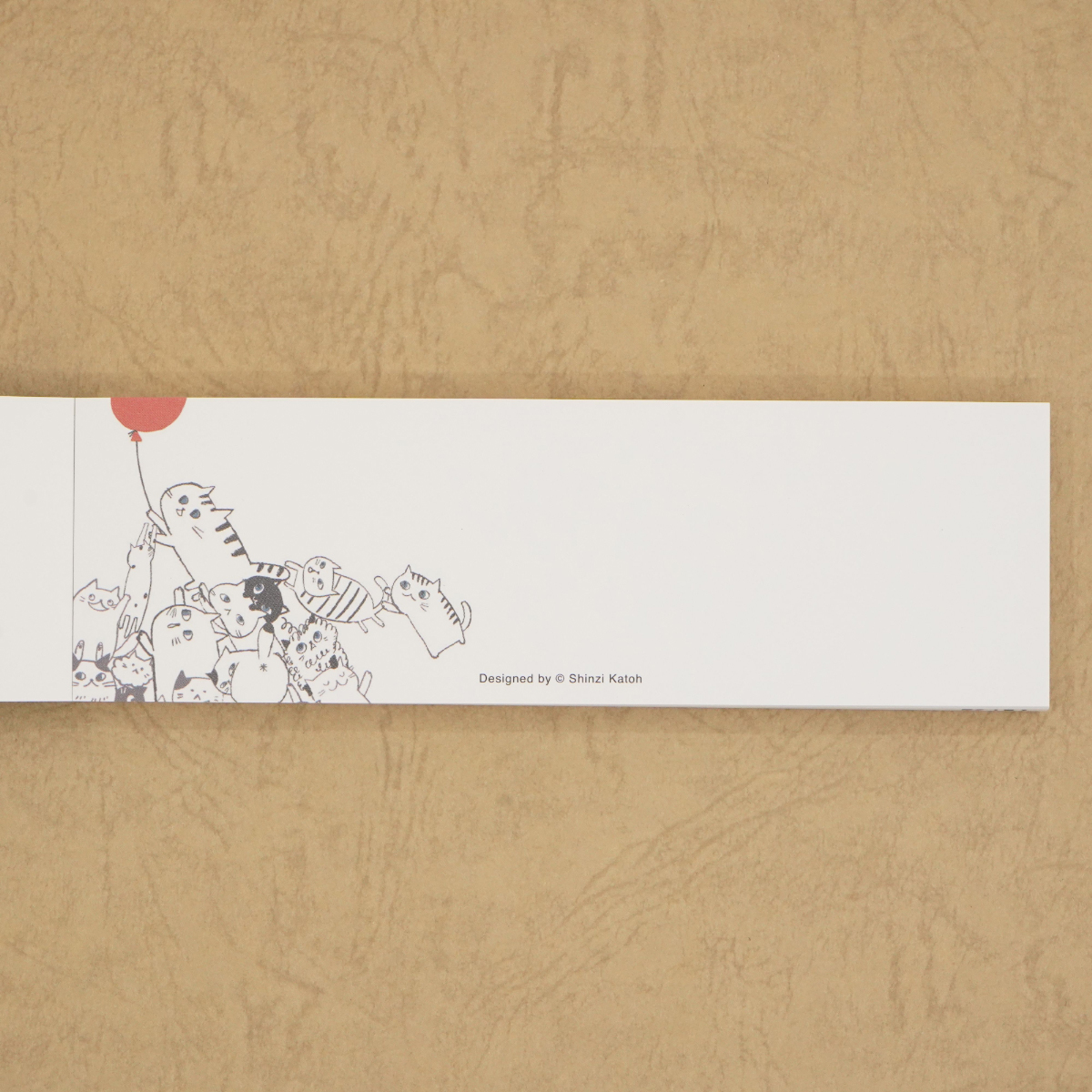 木野瀬印刷　一筆メモ　キャットヒル　ブラック