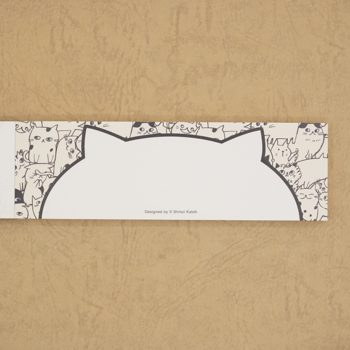 木野瀬印刷　一筆メモ　キャットヒル　ブラック