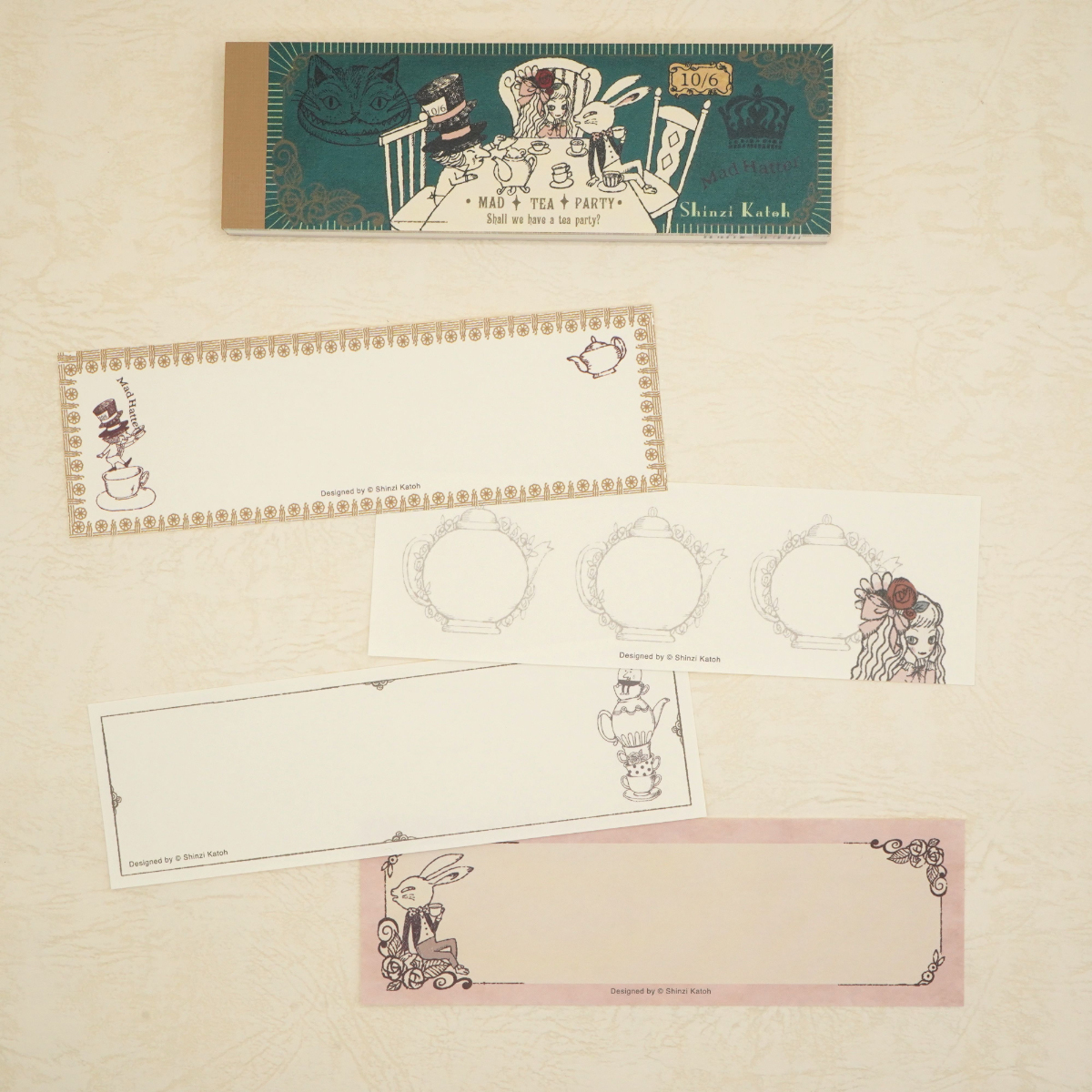 木野瀬印刷　一筆メモ　アリス　ＭＡＤ　ＴＥＡ　ＰＡＲＴＹ