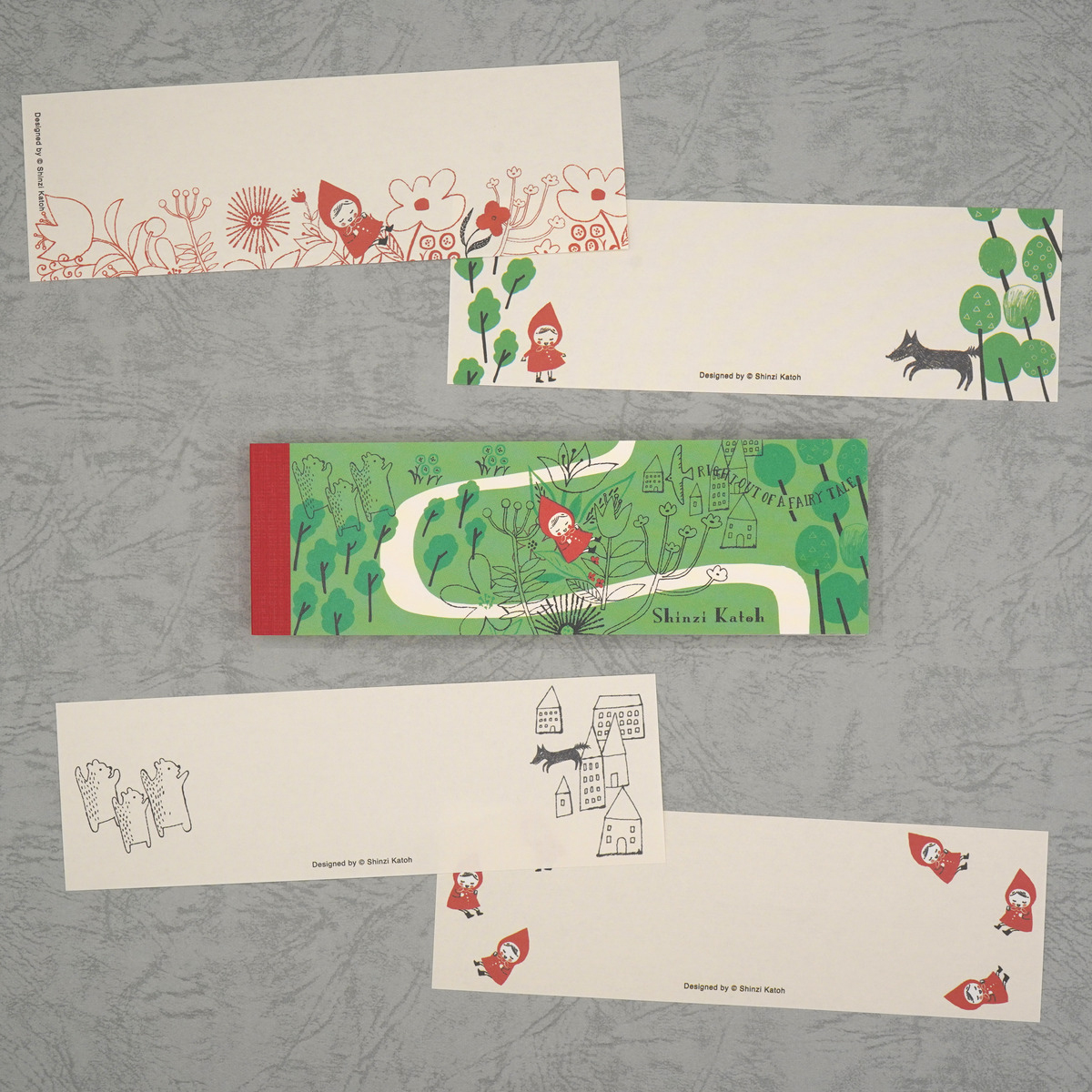 木野瀬印刷　一筆メモ　赤ずきん　ちょっとひと休み