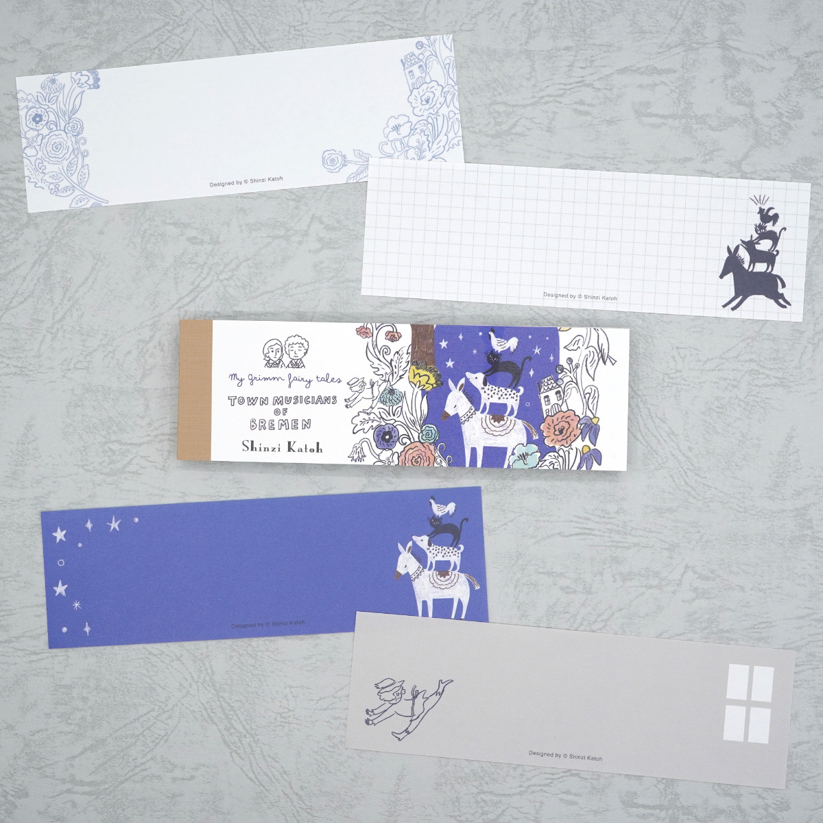 木野瀬印刷　一筆メモ　グリム童話　ブレーメンの音楽隊ＩＩ