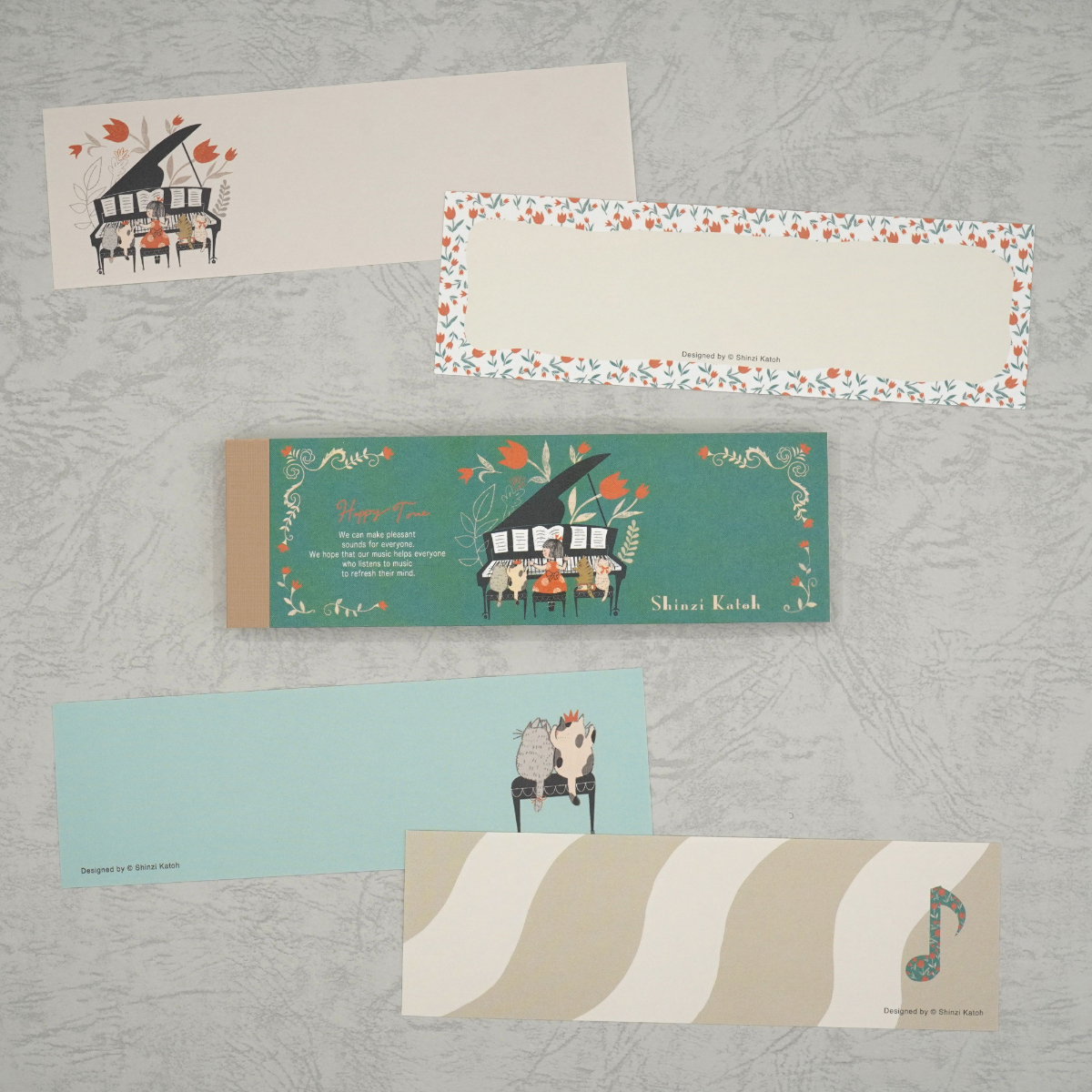 木野瀬印刷　一筆メモ　ピアノソナタ　Ｈａｐｐｙ　Ｔｏｎｅ