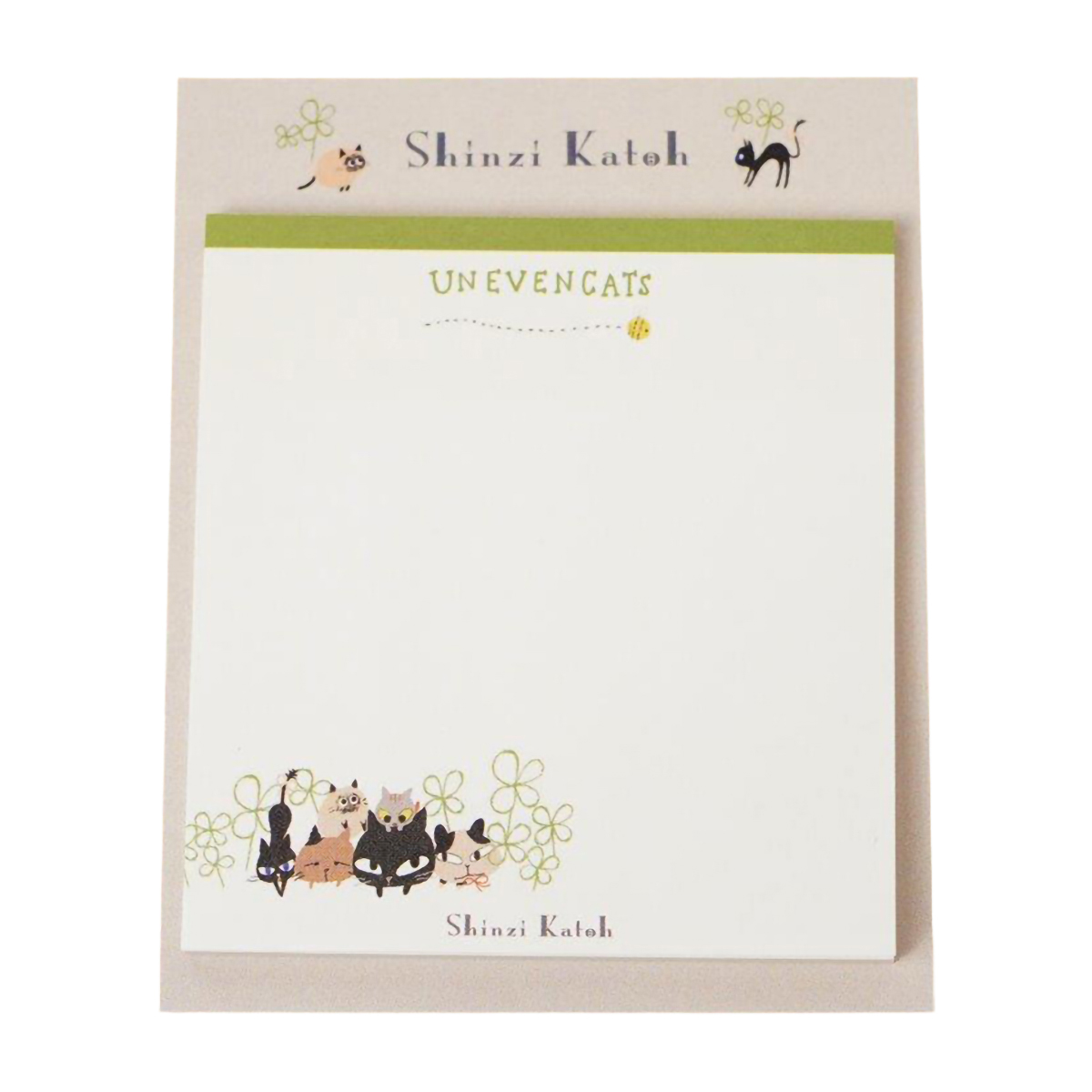 木野瀬印刷　付箋　ＵＮＥＶＥＮ　ＣＡＴＳ　ｃｌｏｖｅｒ