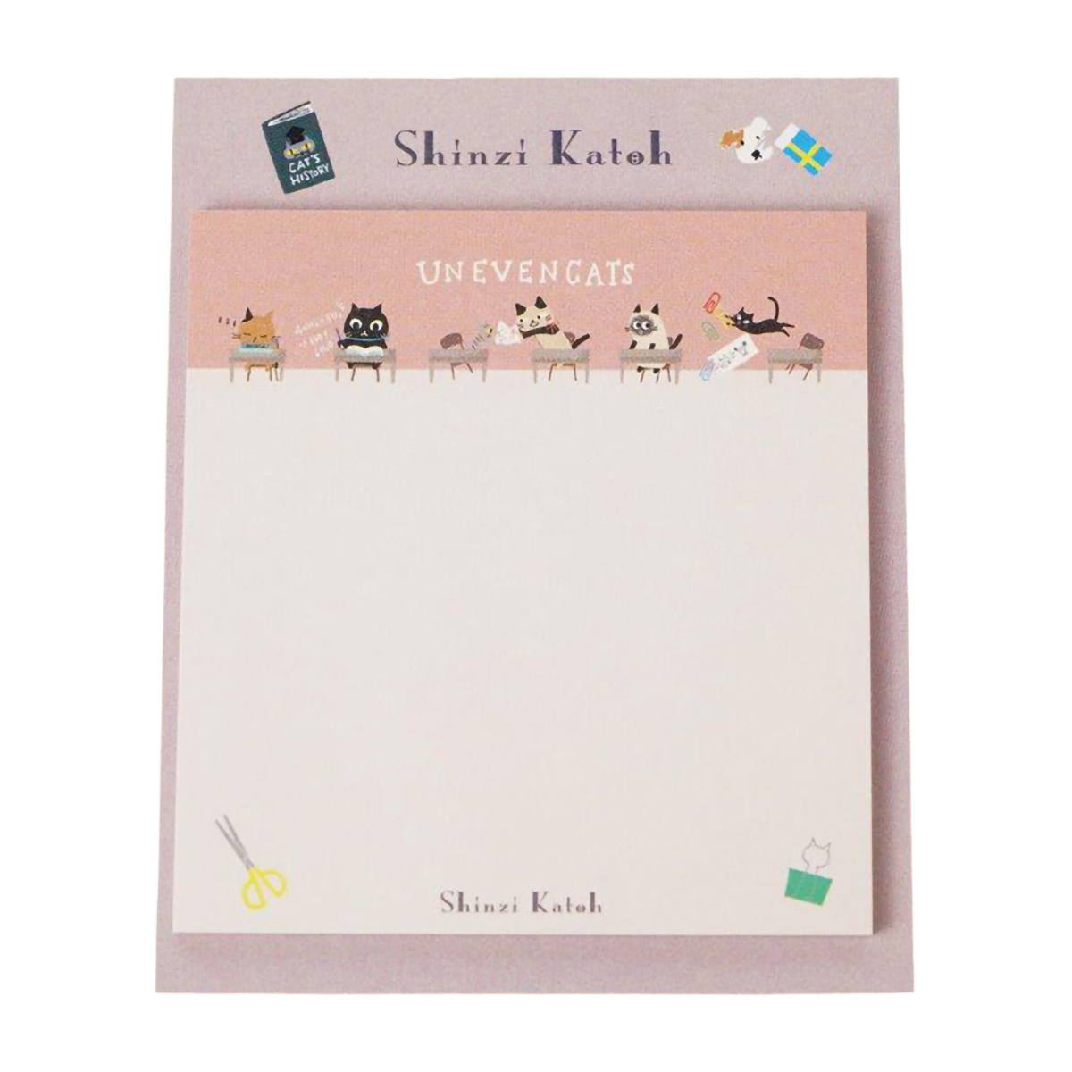 木野瀬印刷　付箋　ＵＮＥＶＥＮ　ＣＡＴＳ　ｓｃｈｏｏｌ