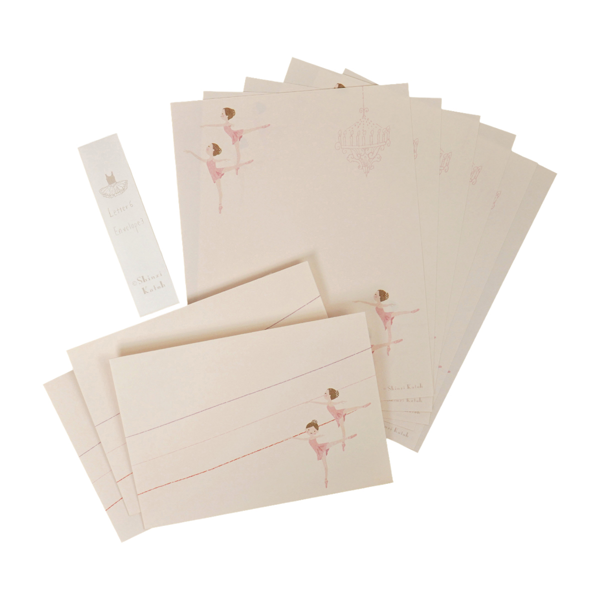木野瀬印刷　レターセット　バレエ　アラベスク